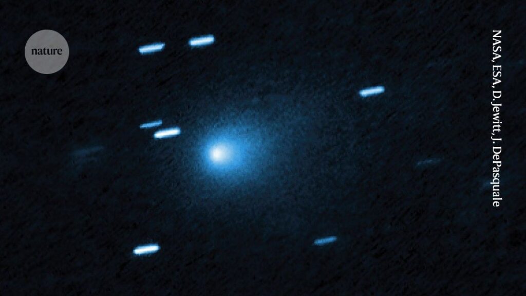 Rare comet photobombs telescope’s view of the cosmos