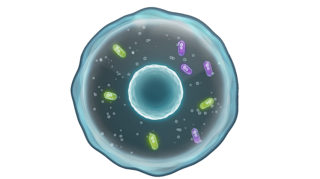 Artistic depiction of the virtual cell [NVIDIA]