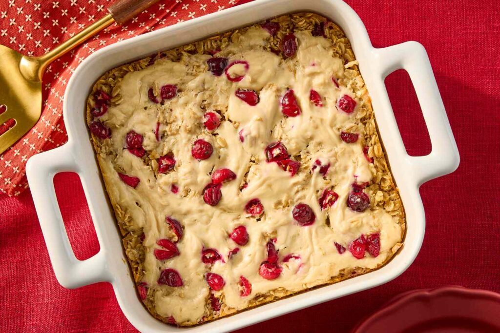 Cranberry Cheesecake Baked Oats Cranberry Cheesecake Baked Oats