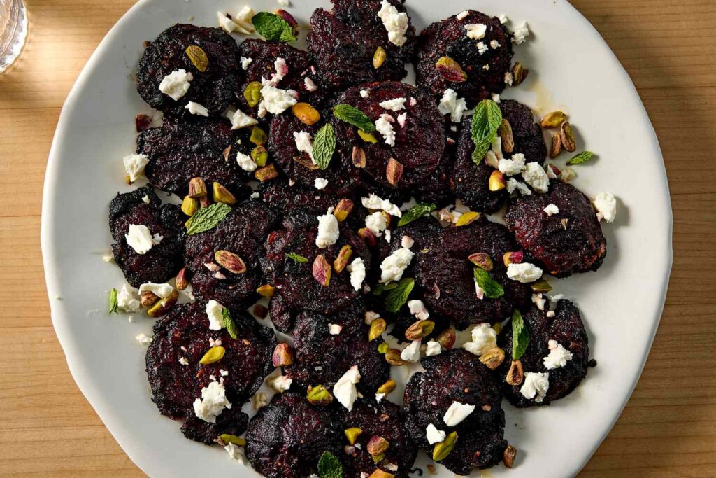 Crispy Smashed Beets with Feta & Pistachios Crispy Smashed Beets with Feta & Pistachios