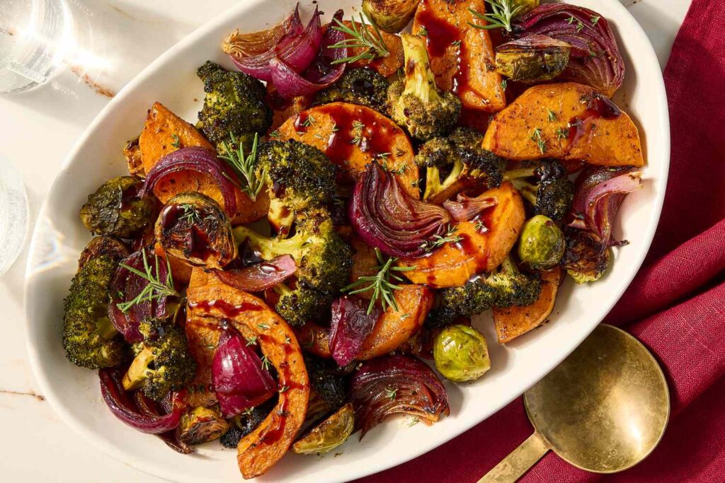 Sheet-Pan Roasted Vegetables with Balsamic Sheet-Pan Roasted Vegetables with Balsamic