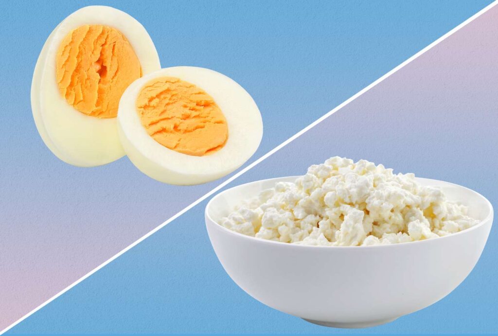 Hard-Boiled Eggs vs. Cottage Cheese: Which Is Healthier? Hard-Boiled Eggs vs. Cottage Cheese: Which Is Healthier?