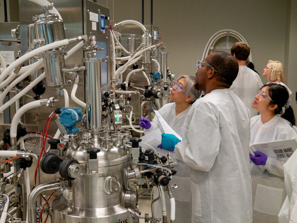 Biomanufacturing Framework for Scaling and In-Line Monitoring